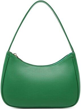 Women's Green Gp Zipper Tote Handbag Mini Shoulder Imported Clutch Purses